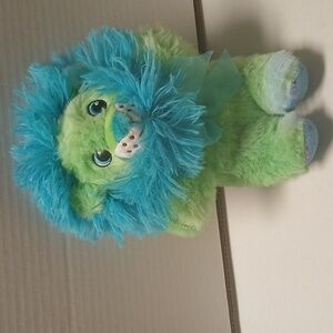 Toy Plush Green and Blue Lion stuffed animal NWOT